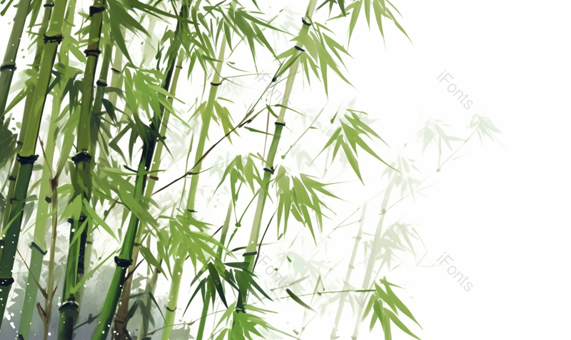 竹子竹林手绘背景,插画/手绘图,插画/手绘图库,插画/手绘图下载,插画/手绘